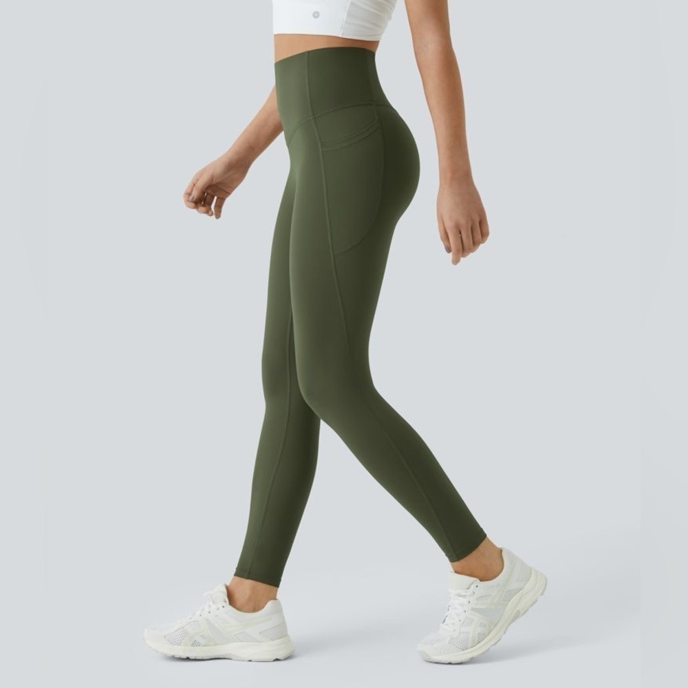 Halara SoCinched High Waisted Tummy Control Training Leggings 7/8 Length small